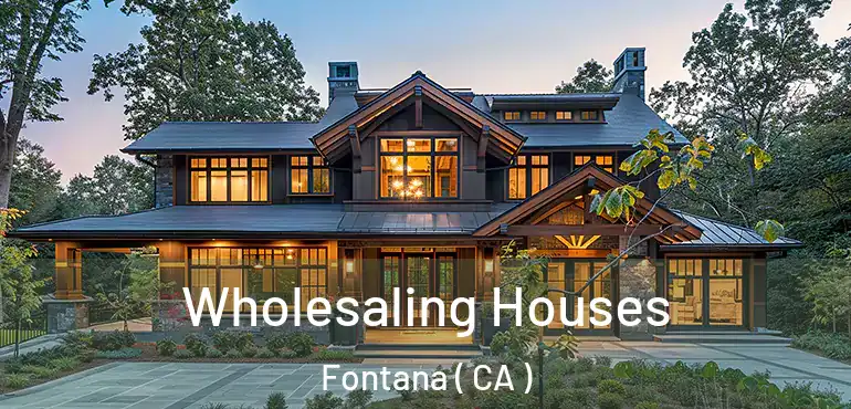  Wholesaling Houses Fontana ( CA )